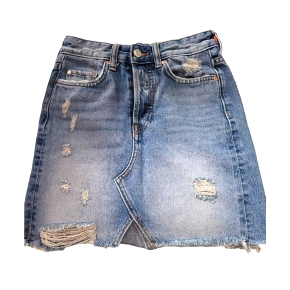H&m Mini Jean Skirt - Picture 1 of 10